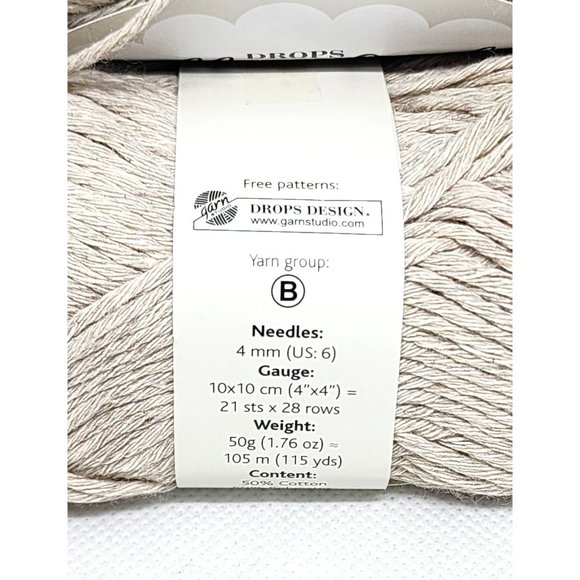 Drops Cotton Light Yarn - Color 21, Dyelot 524 - Cotton/Polyester Blend Yarn - Picture 4 of 10